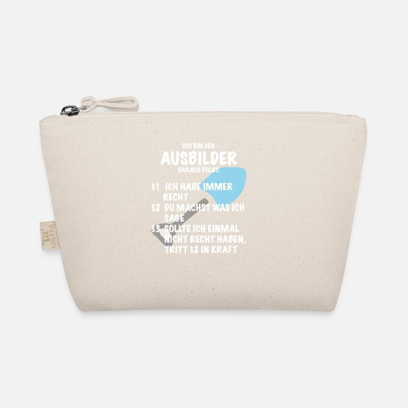 Ausbilder Spruch Geschenk Bauarbeiter Bio-Täschchen