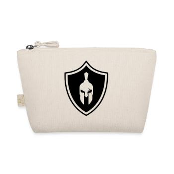 Gladiator Helmet Spartan Coat of Arms Troy - Organic Pouch - nature - Front
