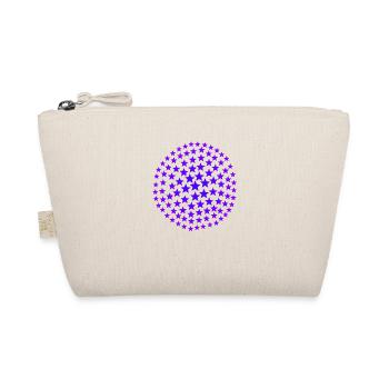 Stars pink purple gift idea pink violet - Organic Pouch - nature - Front
