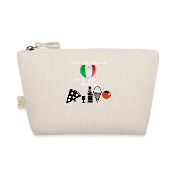 Italien lustig Italia Geschenkidee - Bio-Täschchen - Natur - Vorne