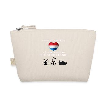 Niederlande lustig Geschenkidee Holland Therapie - Bio-Täschchen - Natur - Vorne