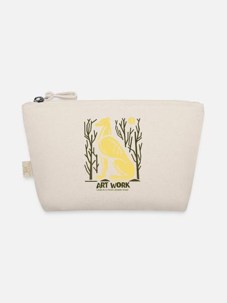 Dog Lover dog art i love dogs - Bio-Täschchen - Natur