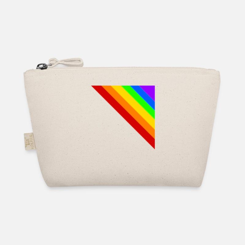 Ecke bunt Regenbogen Geschenkidee Bio-Täschchen