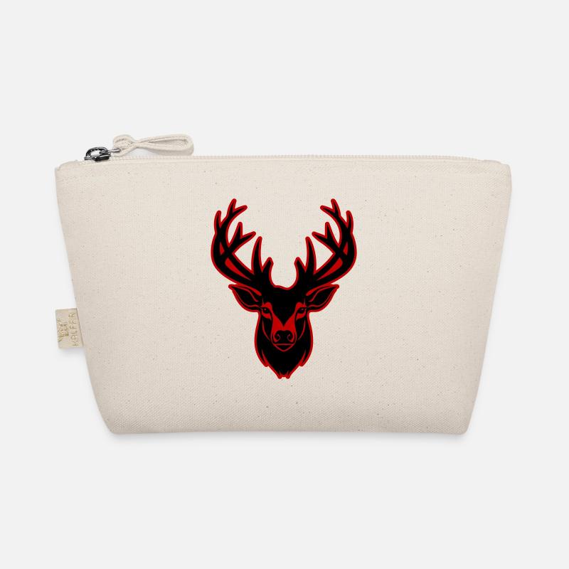 Deer Silhouette Head Organic Pouch