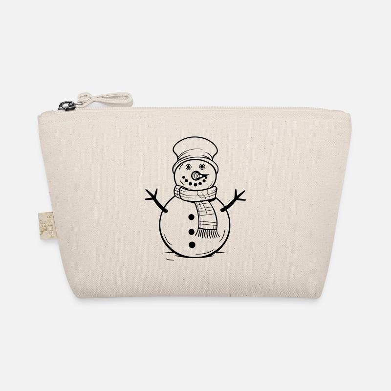 Snowman Winter Comic Organic Pouch