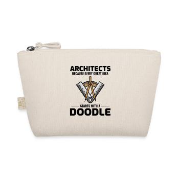 Architect Doodles Interior Design Innovation Funny - Organic Pouch - nature - Front