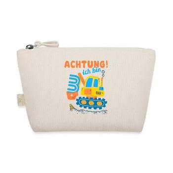 Ich bin 3 Geburtstag des Baggers, Geschenk 3 - Bio-Täschchen - Natur - Vorne
