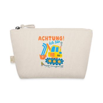 Ich bin 1 jahre Geburtstag des Baggers, Geschenk 1 - Bio-Täschchen - Natur - Vorne