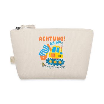 Ich bin 2 Geburtstag des Baggers, Geschenk 2 - Bio-Täschchen - Natur - Vorne