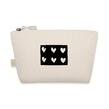 Six coeurs coeur rectangle forme de motif - Trousse biologique - nature - Devant