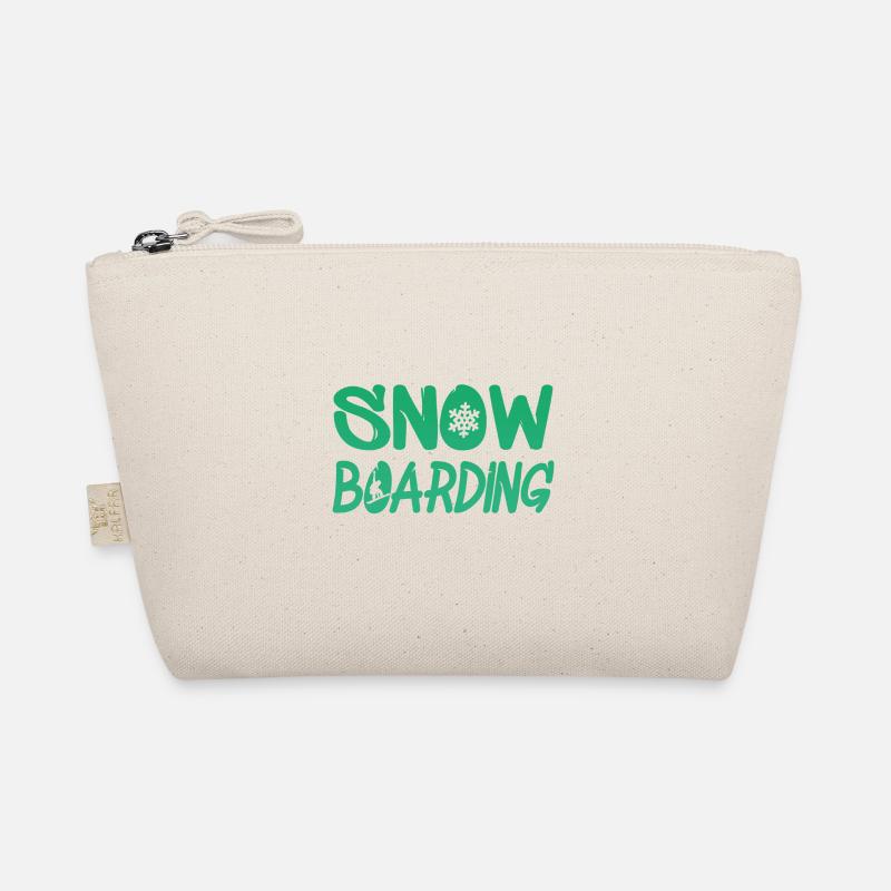 snowboarden Bio-Täschchen