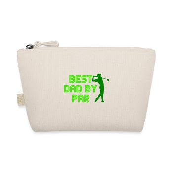BESTER PAPA PAR GOLF GOLFER SPRUCH MOTIVE GESCHENK - Bio-Täschchen - Natur - Vorne