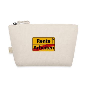 Rente Renteneintritt Sprüche Lustige Witzig - Bio-Täschchen - Natur - Vorne