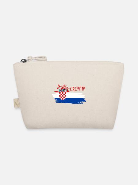 Croatia Hrvatska Kroatien i love croatia - Bio-Täschchen - Natur - Vorne