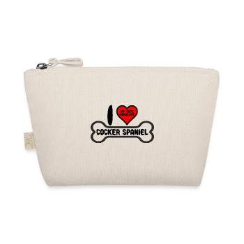 Chocolate Cocker Spaniel Mom I Love my - Organic Pouch - nature - Front
