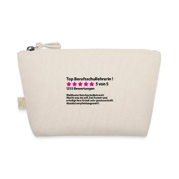 Abschiedsgeschenk Berufsschullehrerin zum Abschied - Bio-Täschchen - Natur - Vorne
