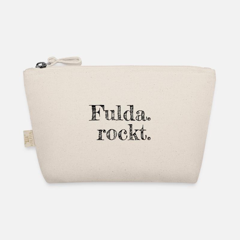 Fulda rockt - Textdesign mit Stadtnamen - Bio-Täschchen - Natur