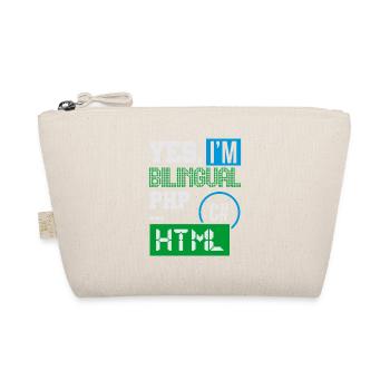 Programmeur informatique Humour Oui, je suis bilingue HTML - Trousse biologique - nature - Devant
