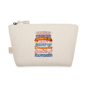 Hanukkah Happiness Joy Prosperity Happiness - Organic Pouch - nature - Front