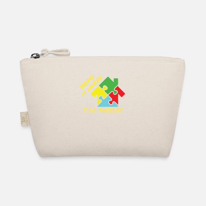Puzzle Lover Home is Where I Do Puzzles Organic Pouch