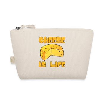 Cheese Lover Gift Käse ist Leben - Bio-Täschchen - Natur - Vorne