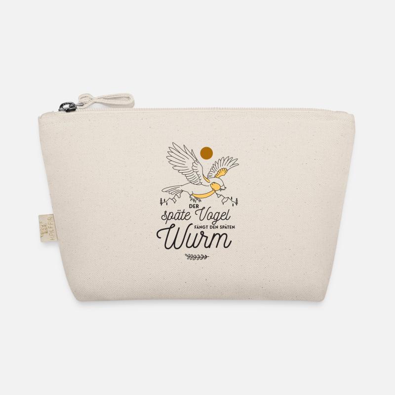 Der späte Vogel fängt den späten Wurm Bio-Täschchen