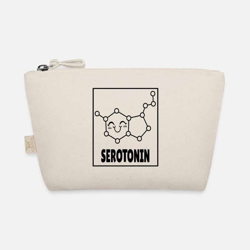 Serotonin molecule funny gift chemistry laboratory - Organic Pouch - nature