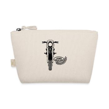 Jawa Motorcycle Motorsport Hobby Gift Lifestyle - Organic Pouch - nature - Front