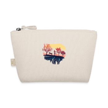 Retro Canicross, cross-country run with dog - Organic Pouch - nature - Front