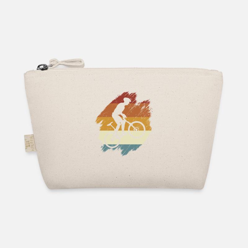 E-Bike, E-MTB, Retro Sunset E-Biker Organic Pouch