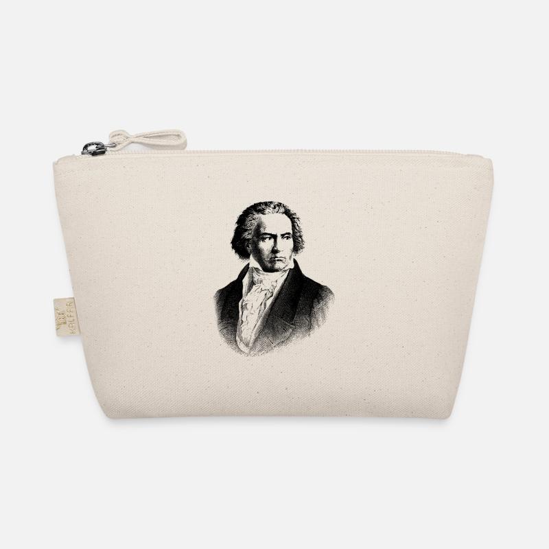 Ludwig van Beethoven Geschenk Porträt Musik - Bio-Täschchen - Natur