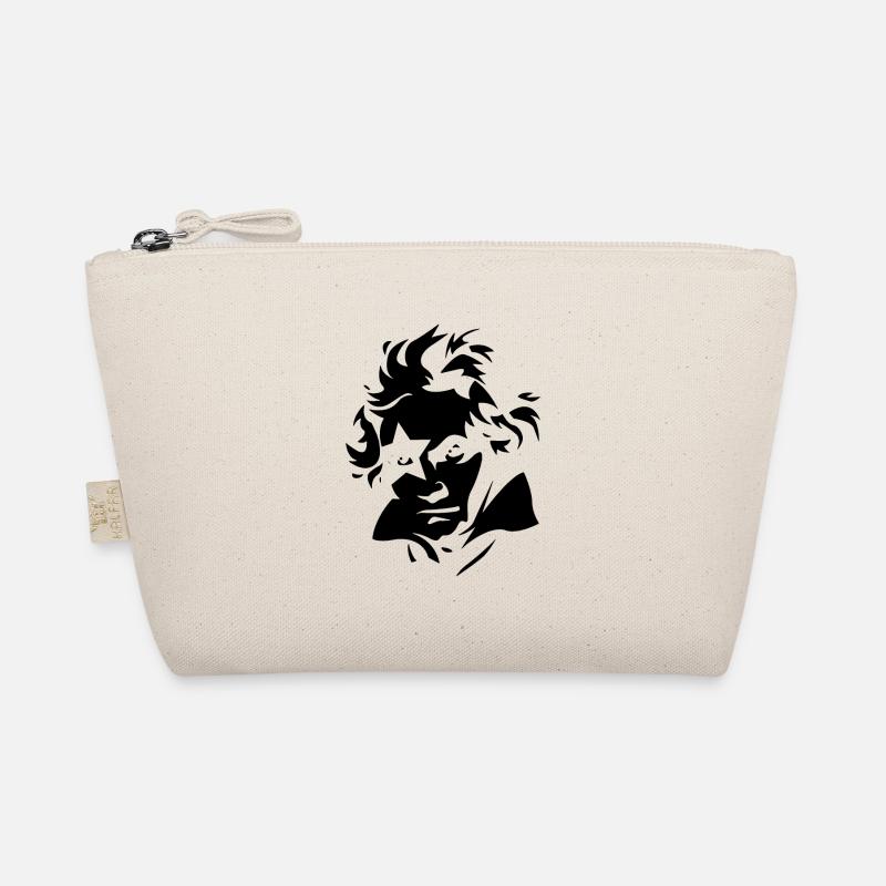 Ludwig van Beethoven Porträt Silhouette - Bio-Täschchen - Natur
