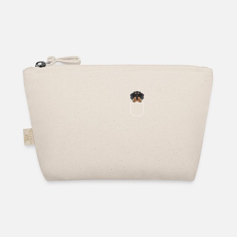 Rough-haired dachshund in the chest pocket Organic Pouch
