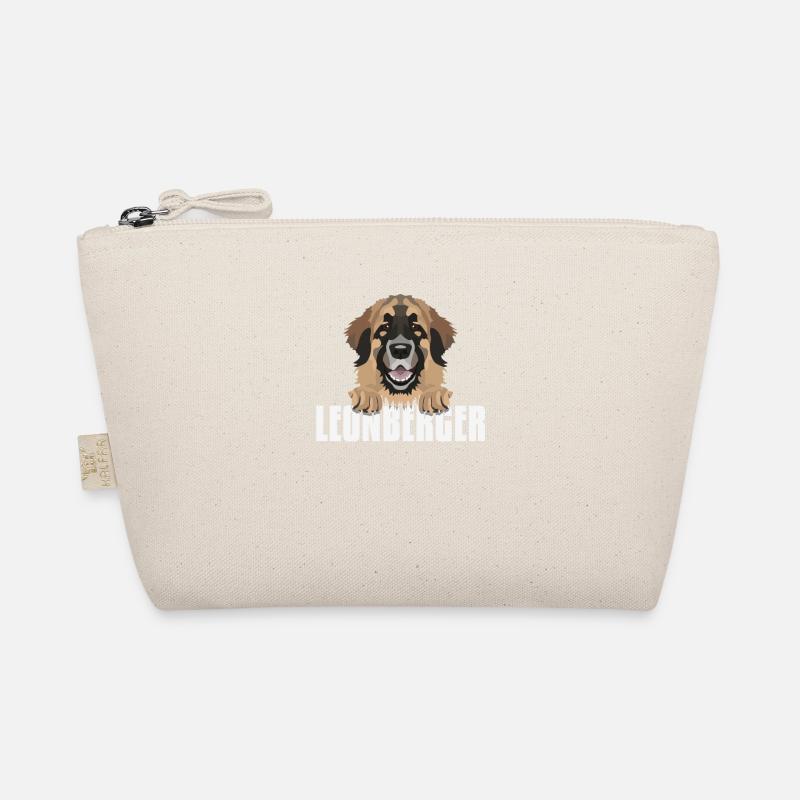 Lächelnder Leonberger - Bio-Täschchen - Natur