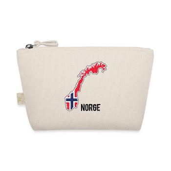 Norway, Scandinavia, flag, outline - Organic Pouch - nature - Front