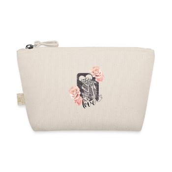 Skelett Rose Graphic Liebe Geschenk Gothic Grunge - Bio-Täschchen - Natur - Vorne