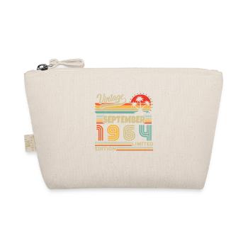 September 1964 Retro Vintage Geburtstagsgeschenk - Bio-Täschchen - Natur - Vorne