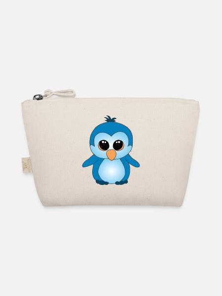 Süßer kleiner Pinguin - Bio-Täschchen - Natur - Vorne