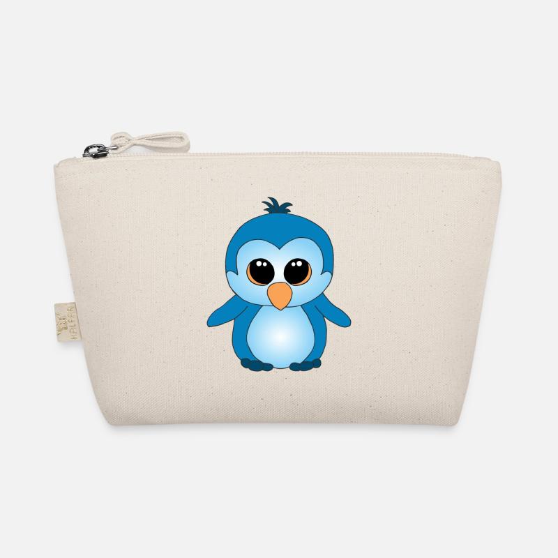 Süßer kleiner Pinguin - Bio-Täschchen - Natur