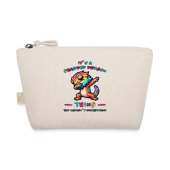 Dabbing Bearded Dragons Saying Joke Bearded Dragons Gift - Organic Pouch - nature - Front