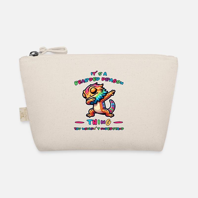 Dabbing Bartagamen Spruch Witz Bartagamen Geschenk Bio-Täschchen