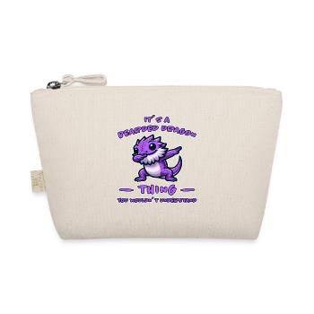 Dabbing Bearded Dragons Saying Joke Bearded Dragons Gift - Organic Pouch - nature - Front