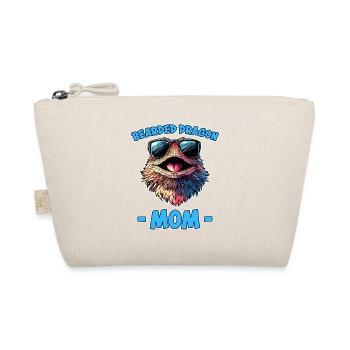 Bearded Dragon Saying Mom Funny Bearded Dragon Gift - Organic Pouch - nature - Front