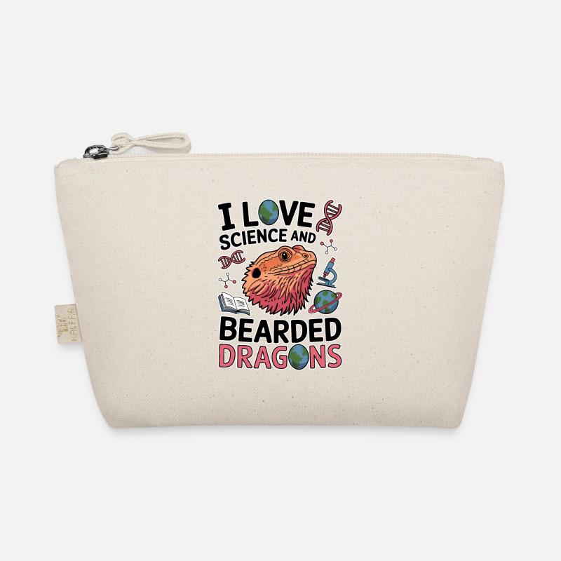 Bearded Dragon Science Student Bearded Dragon Gift Organic Pouch