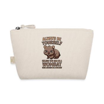 Wombat Spruch Australien Lustiges Wombats Geschenk - Bio-Täschchen - Natur - Vorne