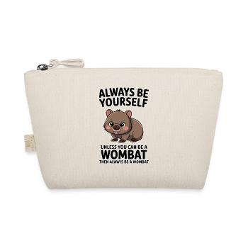 Wombat Spruch Australien Lustiges Wombats Geschenk - Bio-Täschchen - Natur - Vorne