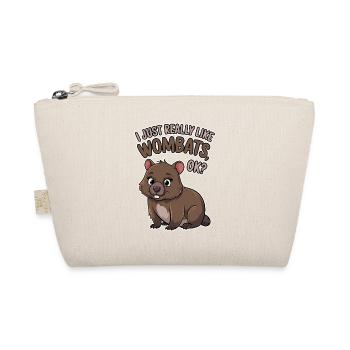 Wombat Spruch Australien Lustiges Wombats Geschenk - Bio-Täschchen - Natur - Vorne