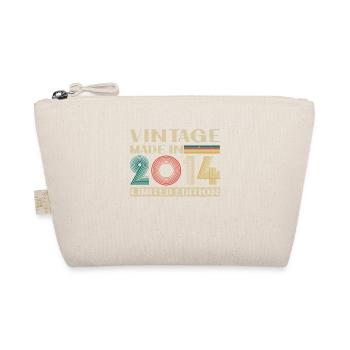 2014 Vintage Retro Birthday Gift - Organic Pouch - nature - Front