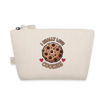 Cookies Spruch Schoko Kekse Lustig Cookie Geschenk - Bio-Täschchen - Natur - Vorne