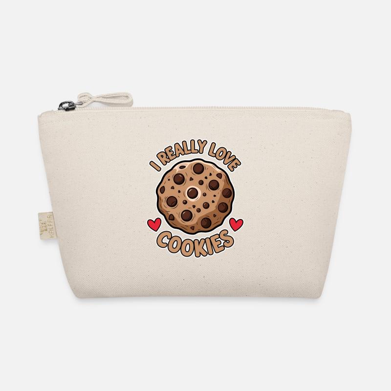 Cookies Spruch Schoko Kekse Lustig Cookie Geschenk - Bio-Täschchen - Natur